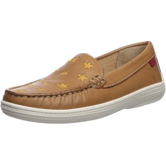 MARC JOSEPH NEW YORK Unisex-Child Leather with Gold Star Detail Loafer NEW - Picture 1 of 3